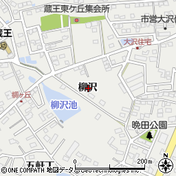 愛知県田原市田原町柳沢周辺の地図