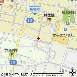 静岡県浜松市中央区新橋町1409周辺の地図
