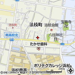静岡県浜松市中央区法枝町487周辺の地図