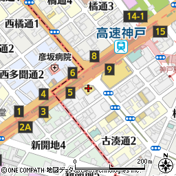 洋服の青山神戸駅前本店周辺の地図