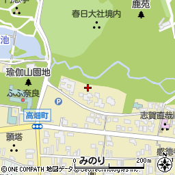 奈良県奈良市高畑大道町周辺の地図