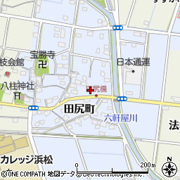 静岡県浜松市中央区田尻町334周辺の地図