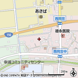 静岡県袋井市西同笠252周辺の地図