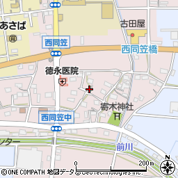 静岡県袋井市西同笠309周辺の地図