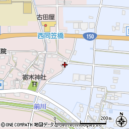 静岡県袋井市西同笠183周辺の地図