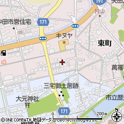 島根県益田市東町18周辺の地図