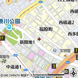 福原国際東映周辺の地図