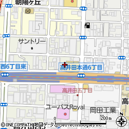 大阪府東大阪市高井田西6丁目1周辺の地図