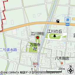 江川神社周辺の地図