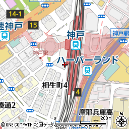 兵庫県神戸市中央区相生町周辺の地図