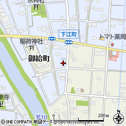 静岡県浜松市中央区下江町76周辺の地図