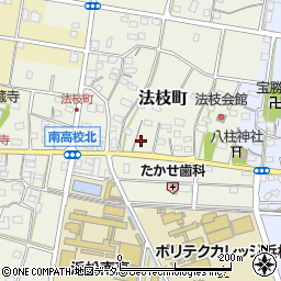 静岡県浜松市中央区法枝町496周辺の地図