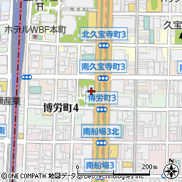 難波神社周辺の地図
