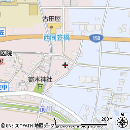 静岡県袋井市西同笠180周辺の地図