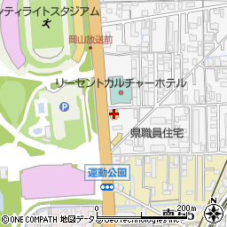 ロイヤルホスト岡山学南店周辺の地図