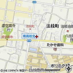 静岡県浜松市中央区法枝町530周辺の地図