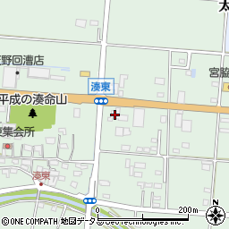 静岡県袋井市湊891-1周辺の地図