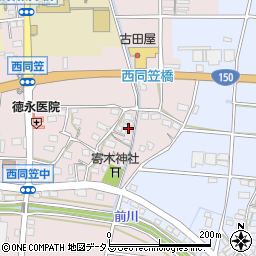 静岡県袋井市西同笠191周辺の地図