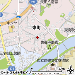 島根県益田市東町24-10周辺の地図