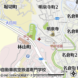兵庫県神戸市長田区明泉寺町1丁目周辺の地図
