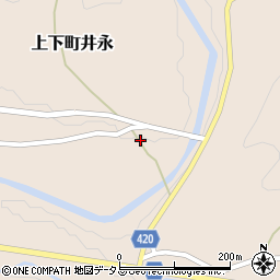 広島県府中市上下町井永734周辺の地図