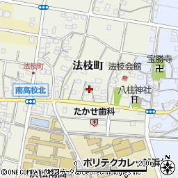 静岡県浜松市中央区法枝町486周辺の地図