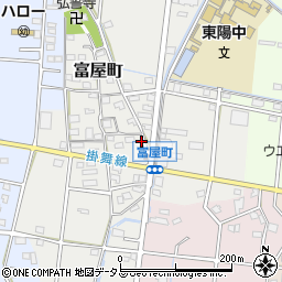 静岡県浜松市中央区富屋町52周辺の地図