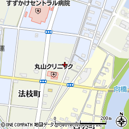 静岡県浜松市中央区法枝町244周辺の地図