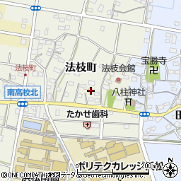 静岡県浜松市中央区法枝町483周辺の地図