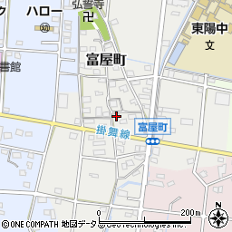 静岡県浜松市中央区富屋町51周辺の地図