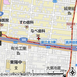 シティパル深江橋周辺の地図