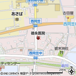 静岡県袋井市西同笠149周辺の地図