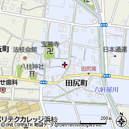 静岡県浜松市中央区田尻町295周辺の地図