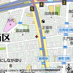 セブンイレブン大阪立売堀５丁目店周辺の地図