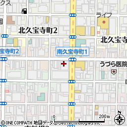 ワイズロード　大阪・本館周辺の地図
