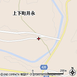 広島県府中市上下町井永727周辺の地図