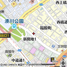 ファミリーマート湊川公園南店周辺の地図