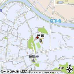 総社市　東公民館三須分館周辺の地図