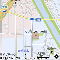 静岡県浜松市中央区鼡野町174周辺の地図