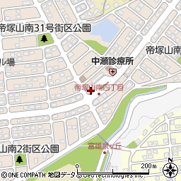 奈良県奈良市帝塚山南4丁目11周辺の地図
