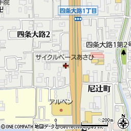 サイクルベースあさひ奈良店周辺の地図