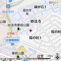 兵庫県神戸市須磨区妙法寺万上畑周辺の地図
