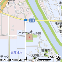 静岡県浜松市中央区鼡野町22周辺の地図