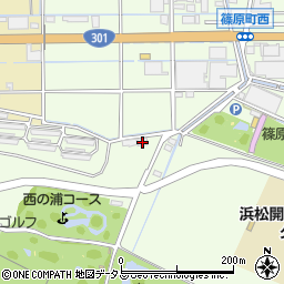 静岡県浜松市中央区篠原町25484周辺の地図