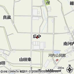 愛知県豊橋市杉山町広中周辺の地図