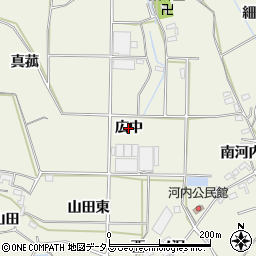 愛知県豊橋市杉山町（広中）周辺の地図