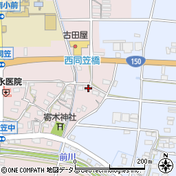 静岡県袋井市西同笠178周辺の地図