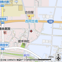 静岡県袋井市西同笠175周辺の地図