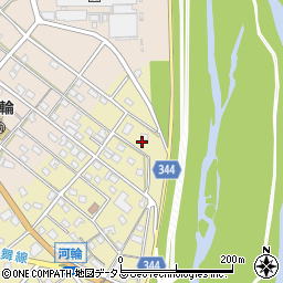 静岡県浜松市中央区河輪町12周辺の地図