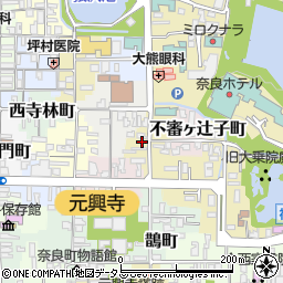 奈良県奈良市鶴福院町周辺の地図
